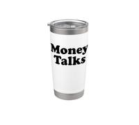 El dinero habla Vaso térmico de acero inoxidable de doble pared