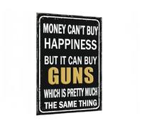 El Dinero No Compra La Felicidad, Pero Sí Puede Comprar Herramientas. Placa Metálica Vintage Letrero De Lata Resistente Y Duradera Cartel De Metal para Baño Patio Cocina 20X30Cm