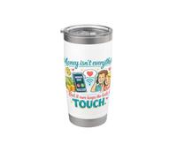 El dinero no es todo divertido Padres Adultos Niños Humor Vaso térmico de acero inoxidable de doble pared