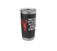 El dinero no puede comprar amor, pero puede Bayou cangrejo mariscos Vaso térmico de acero inoxidable de doble pared