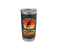 El Dinero No Puede Hacer Retro Bird Deporte Caza Animales Salvajes Cetrería Vaso térmico de acero inoxidable de doble pared