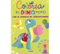 El dino Totó en el parque de atracciones (Colorea el dino Totó)