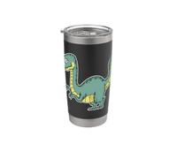 El dinosaurio es tímido y quiere ser un T-Rex Vaso térmico de acero inoxidable de doble pared