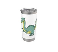 El dinosaurio es tímido y quiere ser un T-Rex Vaso térmico de acero inoxidable de doble pared