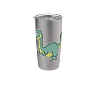 El dinosaurio es tímido y quiere ser un T-Rex Vaso térmico de acero inoxidable de doble pared
