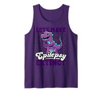 El Dinosaurio Trex de concientización sobre la Epilepsia Camiseta sin Mangas