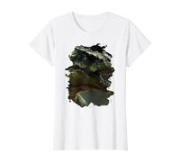 El Dinosaurio Verde, un espectáculo épico de la prehistoria Camiseta gráfica económica, Mujer, Blanco, M
