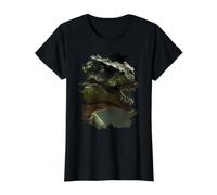 El Dinosaurio Verde, un espectáculo épico de la prehistoria Camiseta gráfica económica, Mujer, Negro, S