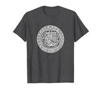 El Dios Creador Viracocha para Creativos, Azteca y Maya Camiseta, Hombre, Jaspeado Oscuro, 6XL