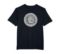 El Dios Creador Viracocha para Creativos, Azteca y Maya Camiseta, Hombre Tallas Grandes, Negro, 3X Alto