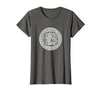 El Dios Creador Viracocha para Creativos, Azteca y Maya Camiseta, Mujer, Asfalto, XS