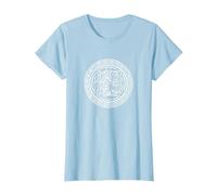 El Dios Creador Viracocha para Creativos, Azteca y Maya Camiseta, Mujer, Azul Bebé, XS