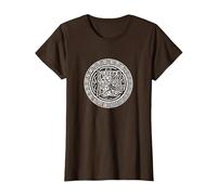 El Dios Creador Viracocha para Creativos, Azteca y Maya Camiseta, Mujer, Marrón, 3XL