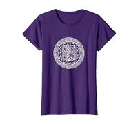 El Dios Creador Viracocha para Creativos, Azteca y Maya Camiseta, Mujer, Morado, M