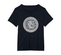El Dios Creador Viracocha para Creativos, Azteca y Maya Camiseta, Mujer Tallas Grandes, Negro, 2XL Grande
