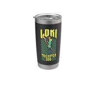 El dios vikingo Loki Vaso térmico de acero inoxidable de doble pared