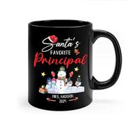 El Director Favorito De Santa Tazón Cerámica Tazas Té Graciosa Tazón De Café Regalos Divertidos Para Navidad Colegas Oficina 330 Ml