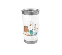 El discurso es mi masa: Main Goose Baker Pun SLP Vaso térmico de acero inoxidable de doble pared