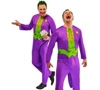El Disfraz De Fiesta Para Adultos De Joker Villano De Batman Marvel Para Hombres