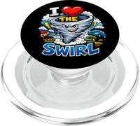 El Divertido Cazador de tormentas I Heart The Swirl PopSockets PopGrip para MagSafe