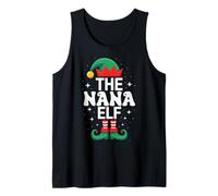 El Divertido Grupo Familiar Nana Elf Christmas Matching Camiseta sin Mangas