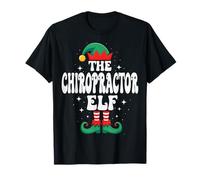El Divertido Grupo Familiar navideño de The Chiropractor Elf Camiseta