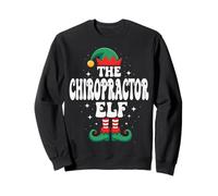 El Divertido Grupo Familiar navideño de The Chiropractor Elf Sudadera