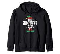 El Divertido Grupo Familiar navideño de The Chiropractor Elf Sudadera con Capucha