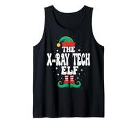 El Divertido Grupo Familiar navideño de The X-Ray Tech Elf Camiseta sin Mangas