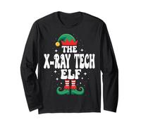 El Divertido Grupo Familiar navideño de The X-Ray Tech Elf Manga Larga