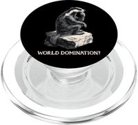 ¿El Divertido Honey Badger Ratel The Thinker World Domination? PopSockets PopGrip para MagSafe