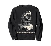 ¿El Divertido Honey Badger Ratel The Thinker World Domination? Sudadera