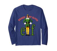 El Divertido Logotipo Original de Elf Xmas Movie Will Ferrell Buddy Classic Manga Larga