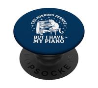 El Divertido Pianista de The Horrors Persist PopSockets PopGrip Adhesivo