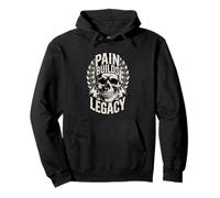 El Dolor construye un Guerrero de motivación de Calavera Her Sudadera con Capucha