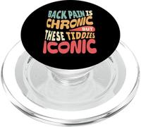 El Dolor de Espalda es crónico, Pero Estos icónicos Chistes Divertidos para Adultos PopSockets PopGrip para MagSafe