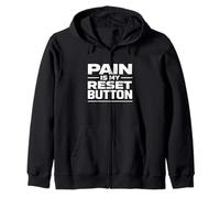 El Dolor es mi botón de reinicio Identidad de resiliencia Mental Sudadera con Capucha