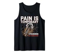 El Dolor es Temporal ciclocross Rider Gráfico Camiseta sin Mangas