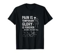 El dolor es temporal, la gloria para siempre Doodle Print Camiseta