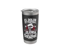 El dolor es temporal La gloria para siempre Vaso térmico de acero inoxidable de doble pared