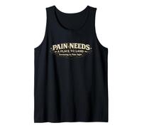 El Dolor Necesita un Lugar para aterrizar Diseño Inspirador Emocional Camiseta sin Mangas