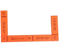 El dominó computacional III de 40 porciones, matemáticas computacional del juego de 20 de x 16 de x 3 cm aprende OTRA VEZ el juego mental
