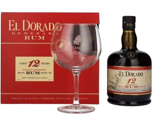 El Dorado 12 Years Old Finest Demerara Rum 40% Vol. 0,7l in Giftbox with glass
