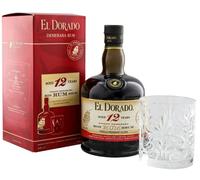 El Dorado 12 Years Old Finest Demerara Rum 40% Vol. 0,7l in Giftbox with Tumbler