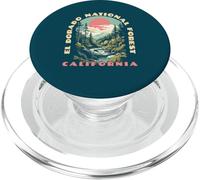 El Dorado National Forest Vintage WPA Style Hiking Graphic PopSockets PopGrip para MagSafe