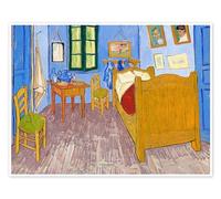 El dormitorio en Arlés Póster de Vincent van Gogh 40 x 30 cm Azul Cuadros Decoración para la pared