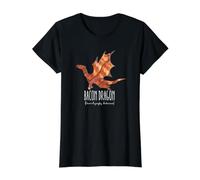 El Dragón Bacon, Desayuno, Comida, Comer, Delicioso Camiseta gráfica económica, Mujer, Negro, XS
