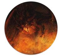 El dragón del Infierno 1000 Piezas Puzzle Aliviar Estrés Rompecabezas Redondo Juegos Intelectuales Juguetes Antistrés Regalos Niños (67.5x67.5cm)