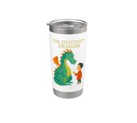 El dragón renuente Kenneth Grahame Gentle Fantasy Classic Vaso térmico de acero inoxidable de doble pared