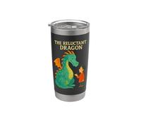 El dragón renuente Kenneth Grahame Gentle Fantasy Classic Vaso térmico de acero inoxidable de doble pared